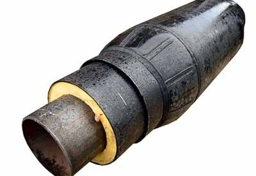 Сильфонный компенсационный узел в ППУ изоляции